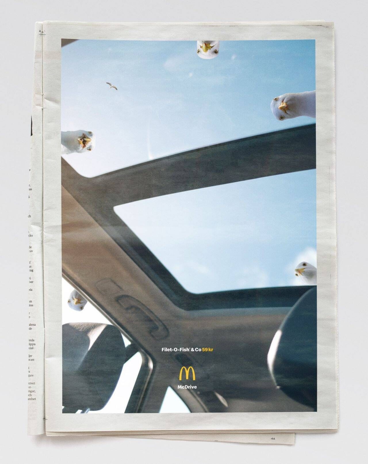 Filet-O-Fish print ad van McDonalds.
